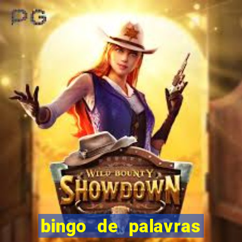 bingo de palavras cha de bebe