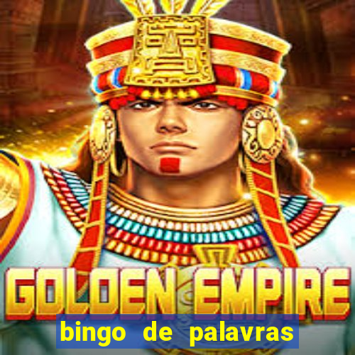 bingo de palavras 3 ano