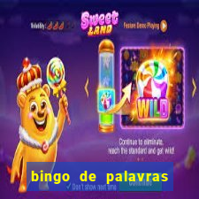 bingo de palavras de natal